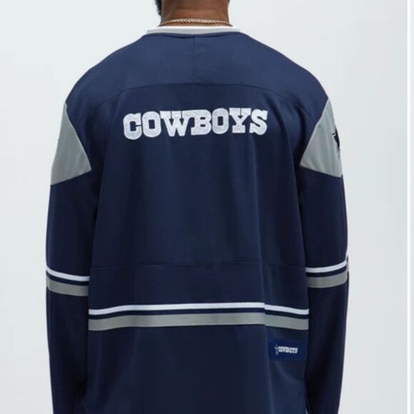 Ultra Game NFL Dallas Cowboys Hockey Style Jersey Top #U - Picture 2 of 7